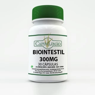 Biointestil 300mg 30 capsulas Estimula a digestão Equilibra a microbiota intestinal