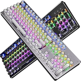 [BRKESOTO2] Teclas Redondas Teclado De Jogo PBT Duplo Retro