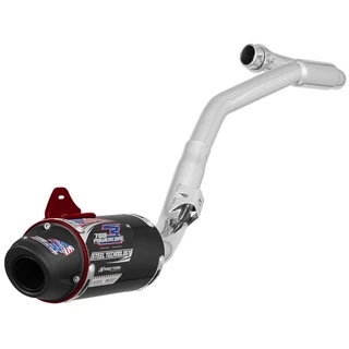 Escapamento Escape Esportivo Off Road Pro Tork Powercore 3 Steel Crf 250 2019 2020 2021 2022 2023 Completo Ponteira + Curva