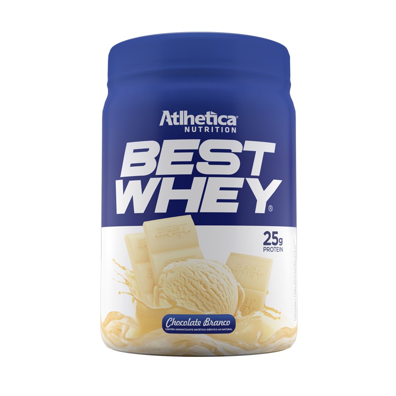 Proteína Best Whey – Sabor de Chocolate Branco 450g – Atlhetica Nutrition