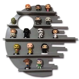 Prateleira Star Wars Estrela da Morte Nerd em MDF 6mm Funko Pop e Miniaturas