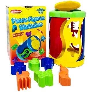 Passa Figura Dinâmico brinquedo educativo Carimbras