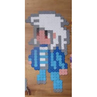 Chaveiro / Ima / Peça decorativa Omori Omocat personagens jogo RPG pixel  art perler beads hama beads