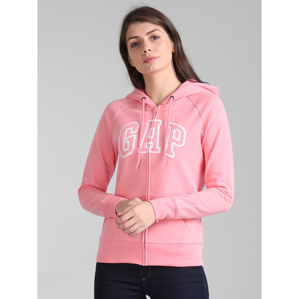 Moletom Gap Com Ziper Feminino Rosa 100% Original Promoção