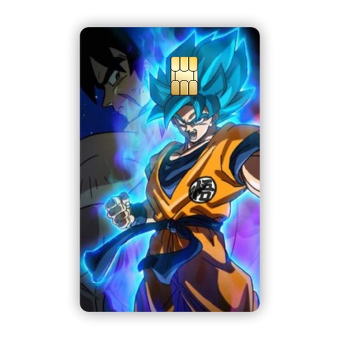 Película Adesiva Geek Cartão de Crédito e Débito Goku Super