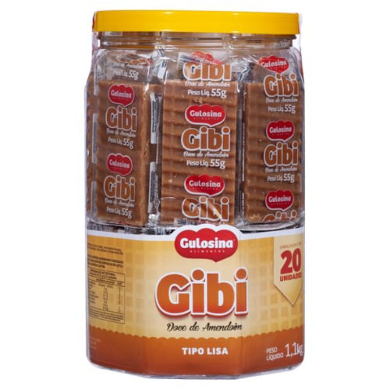 Pote de Doce de Amendoim Gibi Gulosinha 1,1k muito top | Shopee Brasil