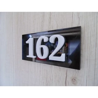 Placa Numérica De Acrílico Para Apartamento Casa Condomínio