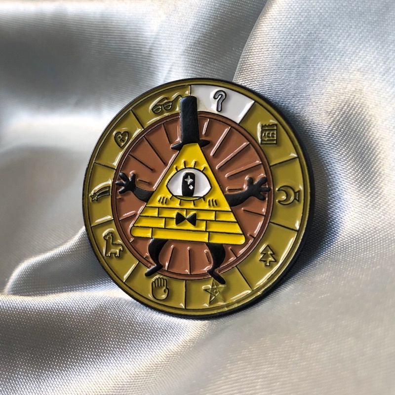 Pin Bill Cipher de Gravity Falls | Broche enamel pins de lapela Um ...