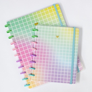 Combo 1 Caderno De Disco Grande + 1 A5 Arco íris - Moreih