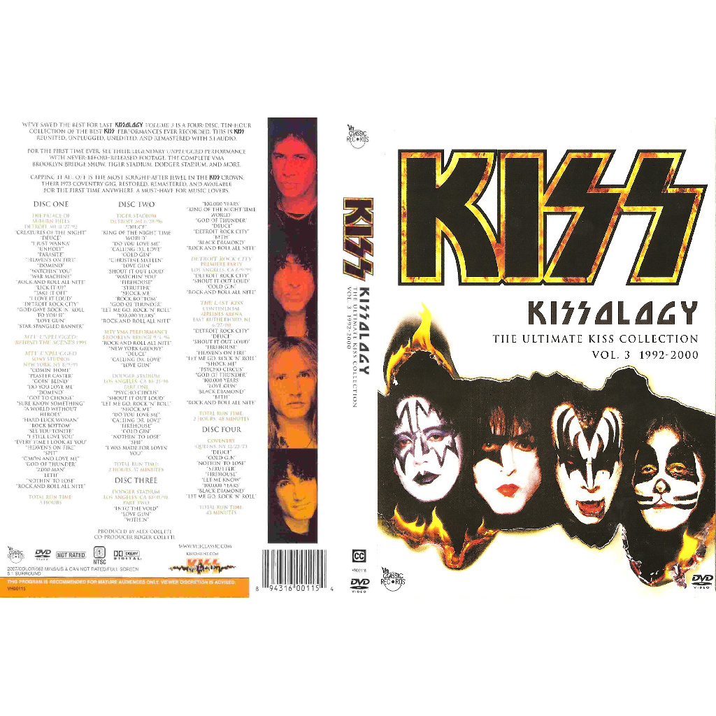 Kiss - Kissology Volume 3 + Bonus Disc | Shopee Brasil