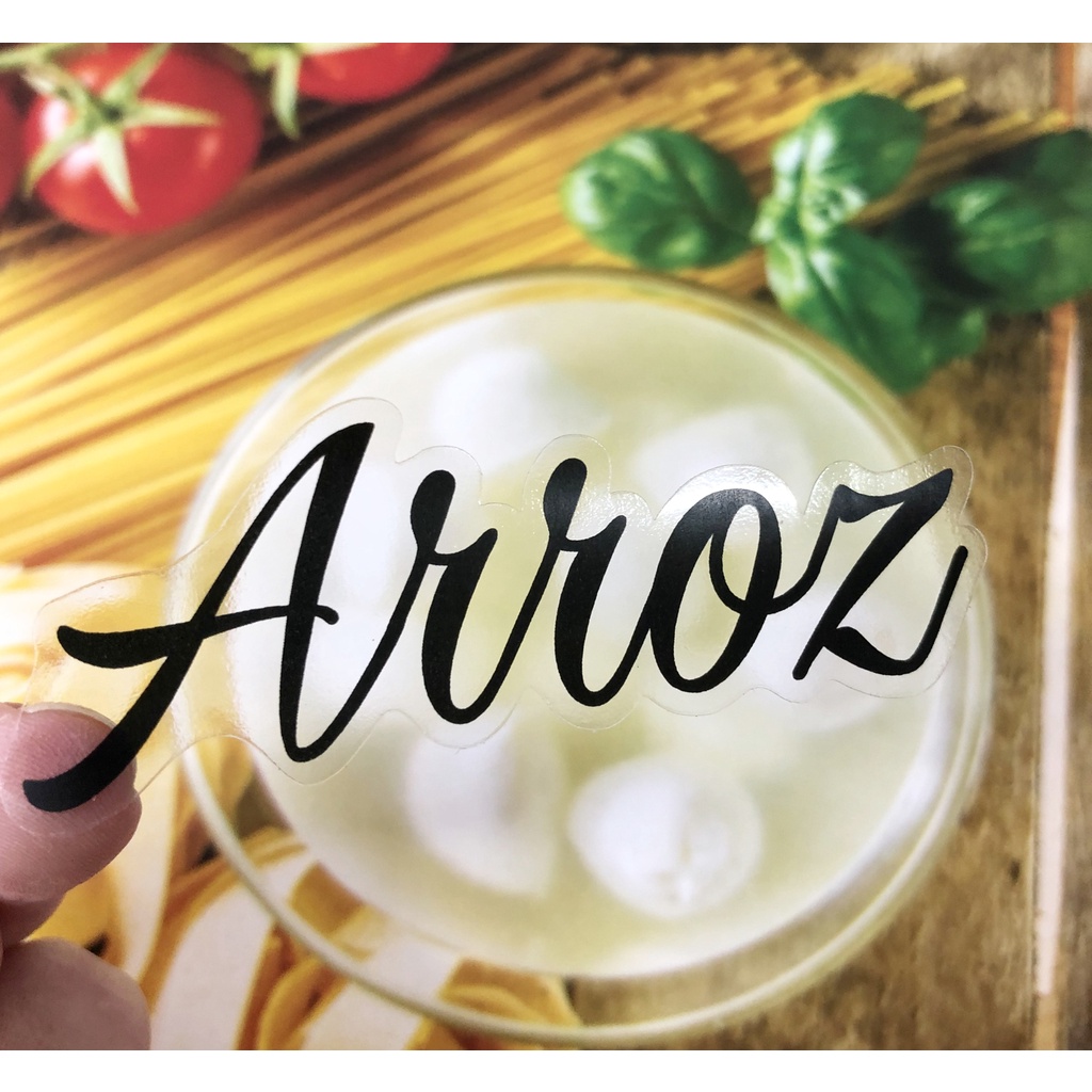 Adesivos Decorativos para Identificação de Mantimentos Pronta Entrega