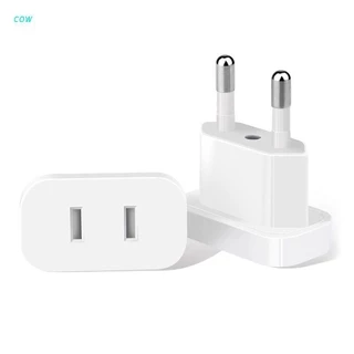 Vaca 4mm Eua Jack Para Plug Ue Tomada Adaptador De Tomada De Energia Carregador De Viagem Eua Para A Europa Europeia Regulação Conversor De Carregamento Plugue