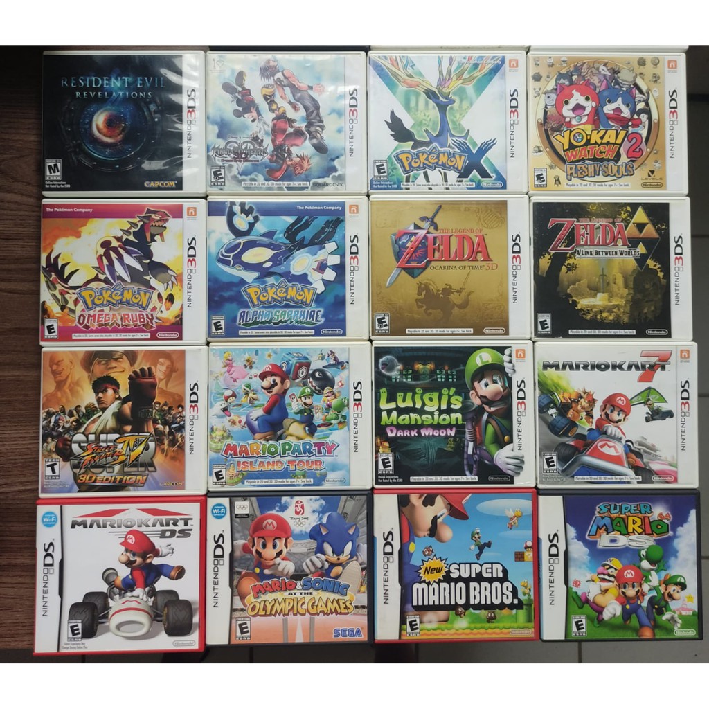 Jogos de Nintendo DS e 3DS Originais Completos Shopee Brasil