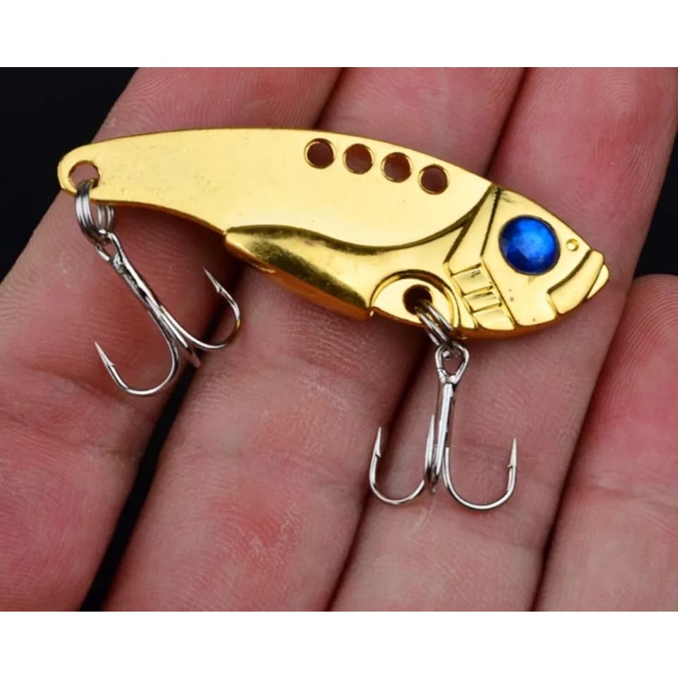Isca Artificial Metal Gold para pesca de Tucunaré, Traíras, Dourado ...