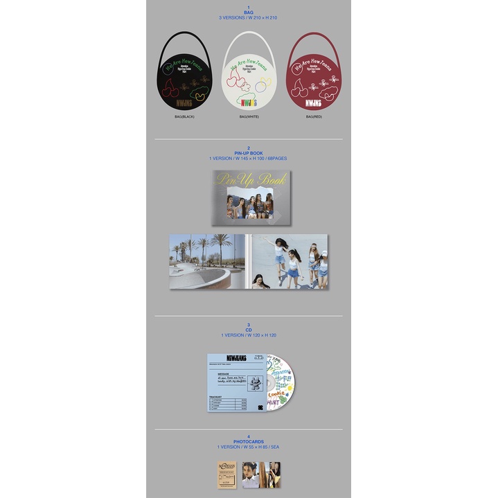 NEWJEANS - NEW JEANS Bag Ver. The 1st Debut EP / 3 Versions