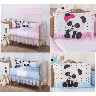 Kit Protetor De Berco 10 Pecas Panda Com Saia