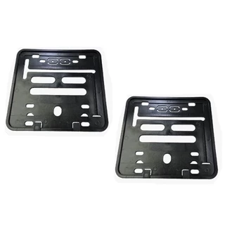 2 Suporte Moldura Placa Moto Mercosul Contran Cg Titan Fan 125 150 160 Start Fazer Lander Pcx Nmax Cb Xre Xj6