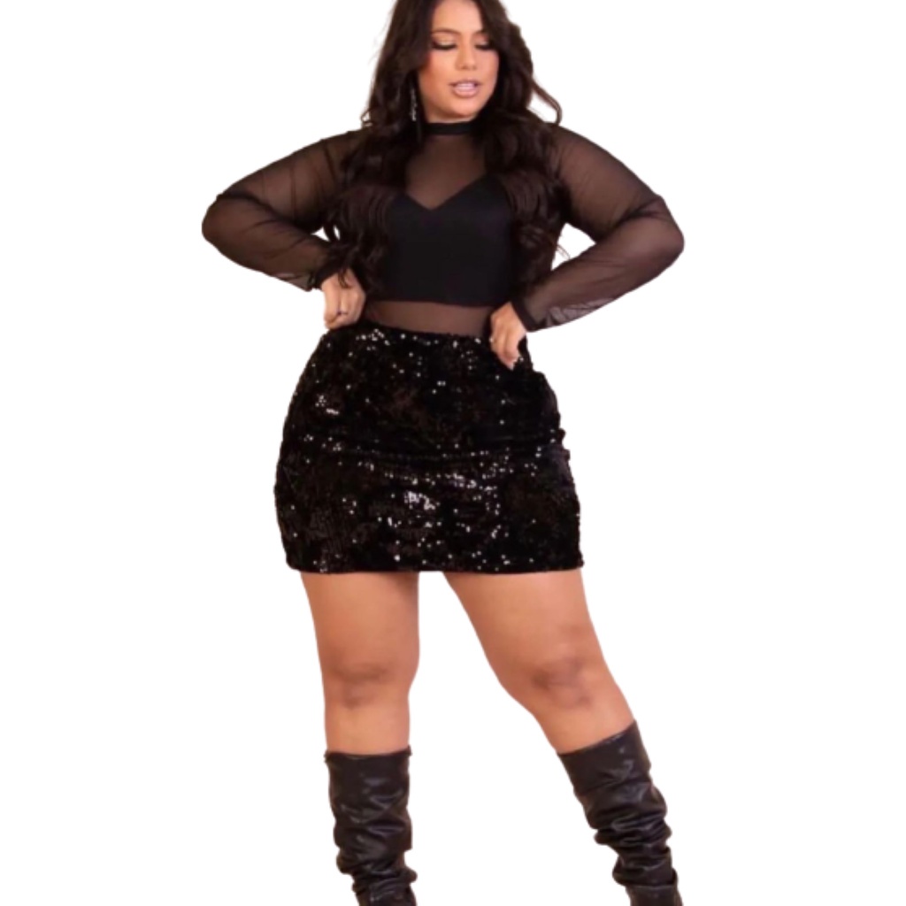 Saia de best sale napa plus size