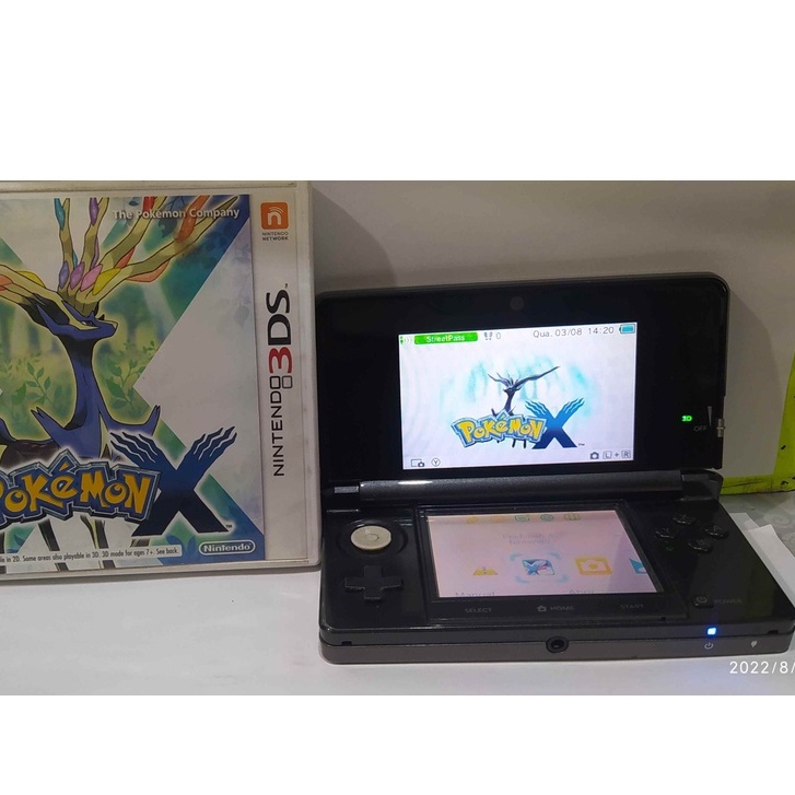 Video Game Portatil Nintendo 3DS comJogo Pokemon X