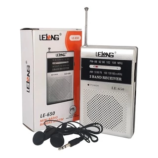 Mini Radio Portatil Am Fm A Pilha De Bolso Com Fone