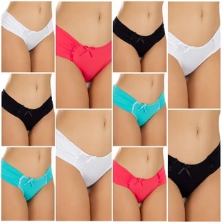 Kit c/ 10 Calcinhas Lateral Larga Microfibra | t493 em Oferta na Shopee