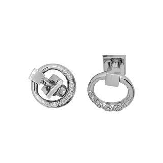 PAR Puxador Argola | Metal Cromado para túmulos e jazigos e cemitério e decoração.