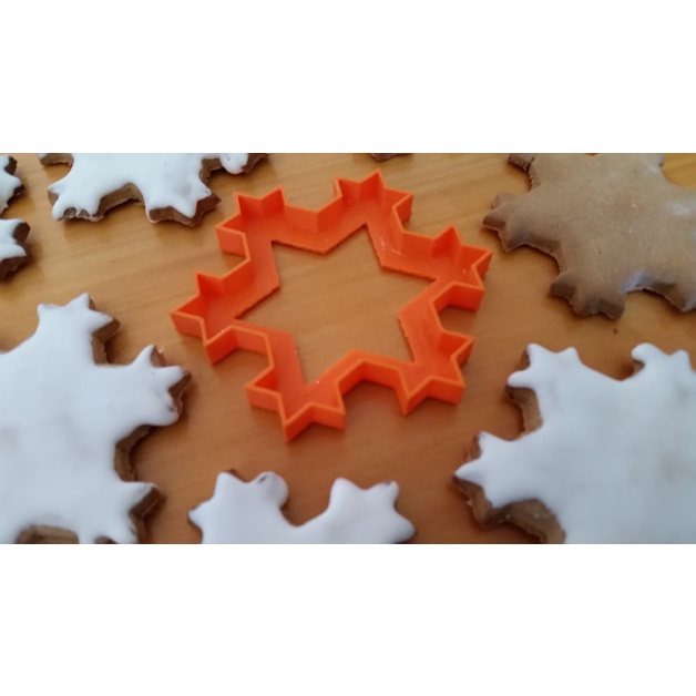 Cortador de Biscoito 3D Pasta Americana Biscuit Floco de Nev