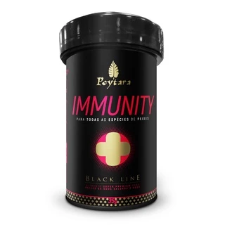 Poytara Black Line Immunity 35g Ração Peixes Melhora a Saúde