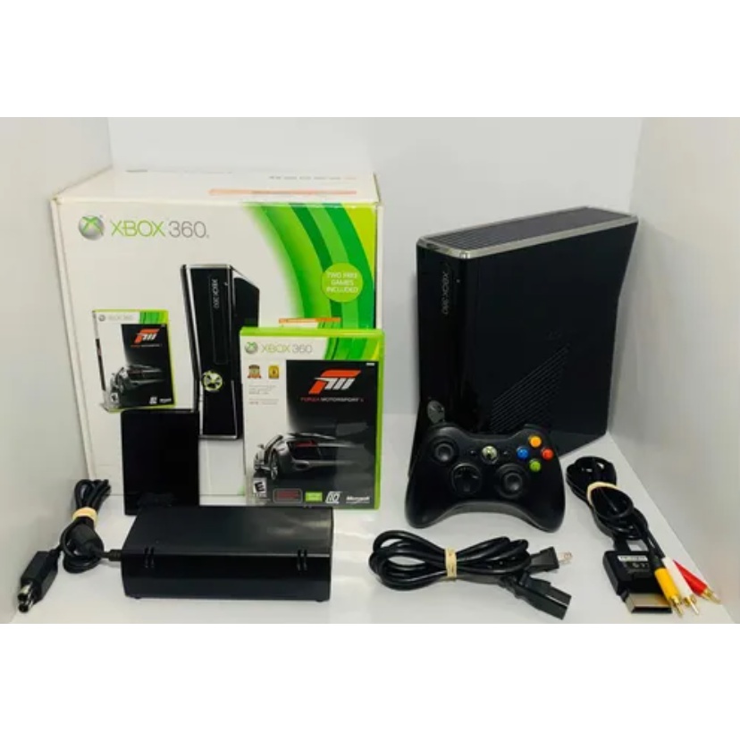 Xbox 360 Slim Bloqueado - Seminovo 