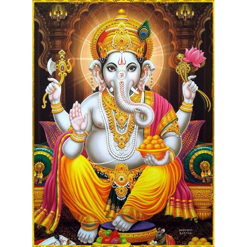 Quadro Decorativo Hinduismo - Lord Ganesha | Shopee Brasil