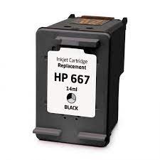 Cartucho 667 XL black compatível - 15 ml