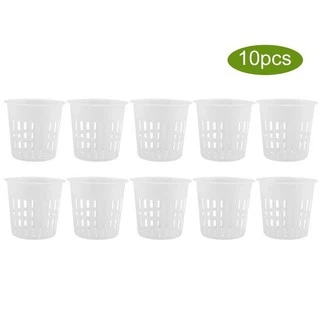 Copo Vaso Cesta para Cultivo Plantio de Plantas Mudas Hidropônicas 10pcs