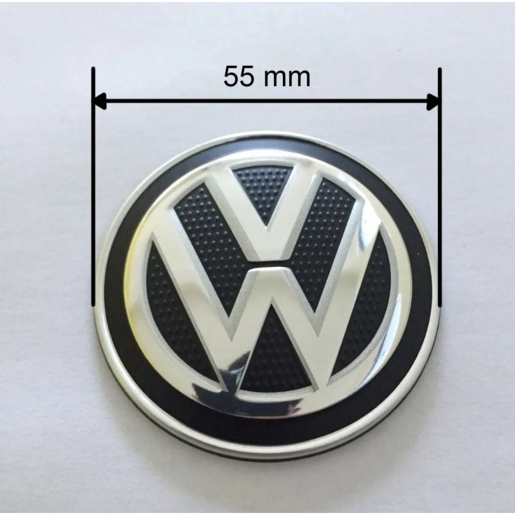 Emblema De Alumínio Volante Volkswagen 5 cm Diâmetro