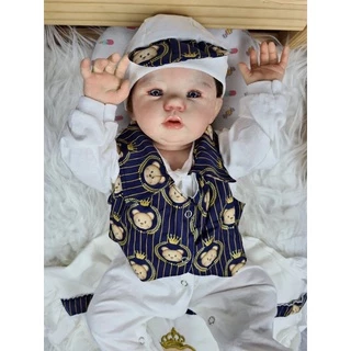 Bebê reborn abigail menino para banho