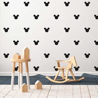 72 Adesivos Vinílico Decoração De Parede Mickey Disney 4,5cm