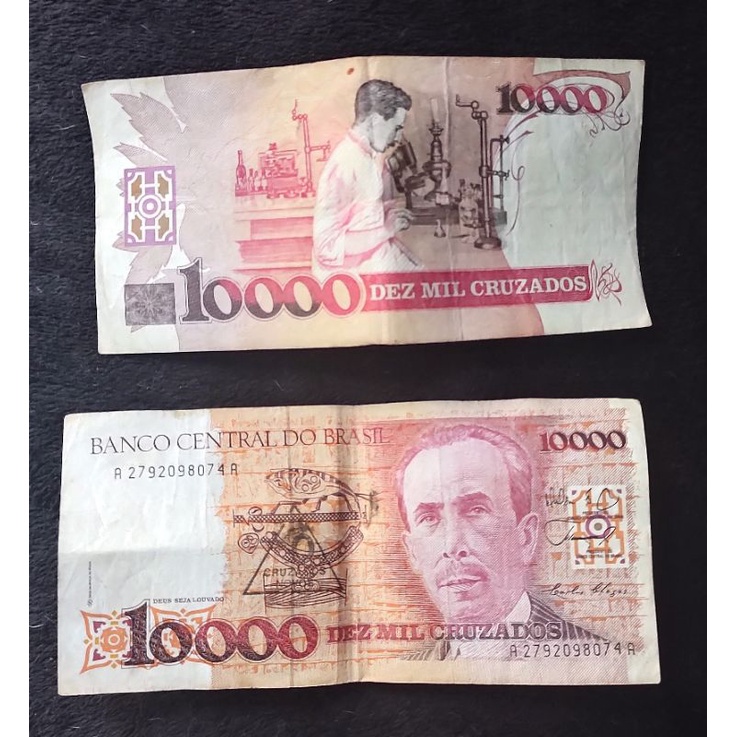 Cédula/nota 10000 cruzados | Shopee Brasil