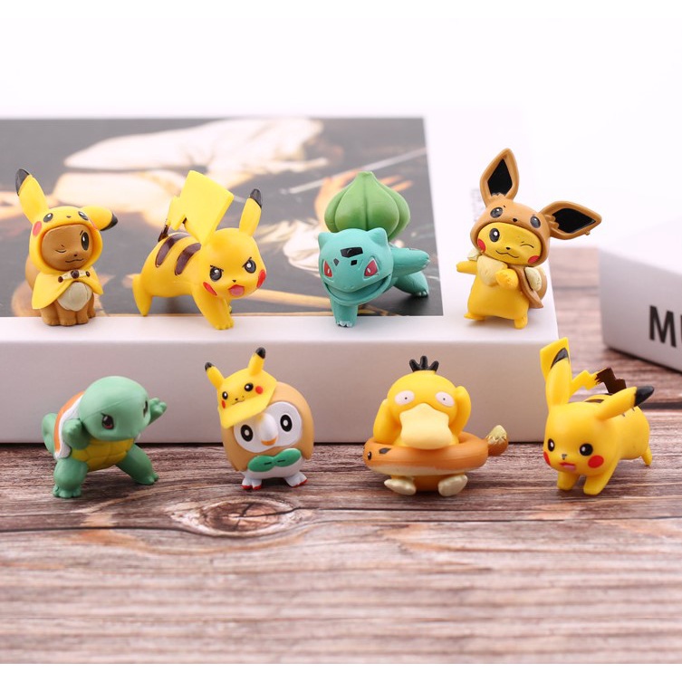 Pelúcia Turma Pokémon EVOLUÇÃO EEVEE MINI (13cm) - 8 itens/lote (8