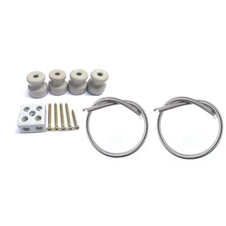 2 resistencia kit chocadeira isolador de porcelana conector sindal e parafusos aquecedor estufa aquecimento a seco ou ventilado