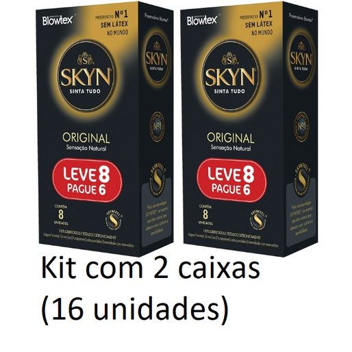 Kit com 2 pacotes preservativos SKYN Blowtex