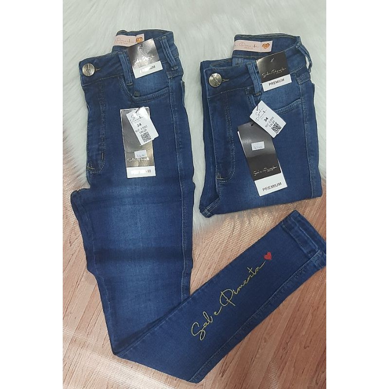 CALÇA JEANS SAL E PIMENTA BRANCA 0651