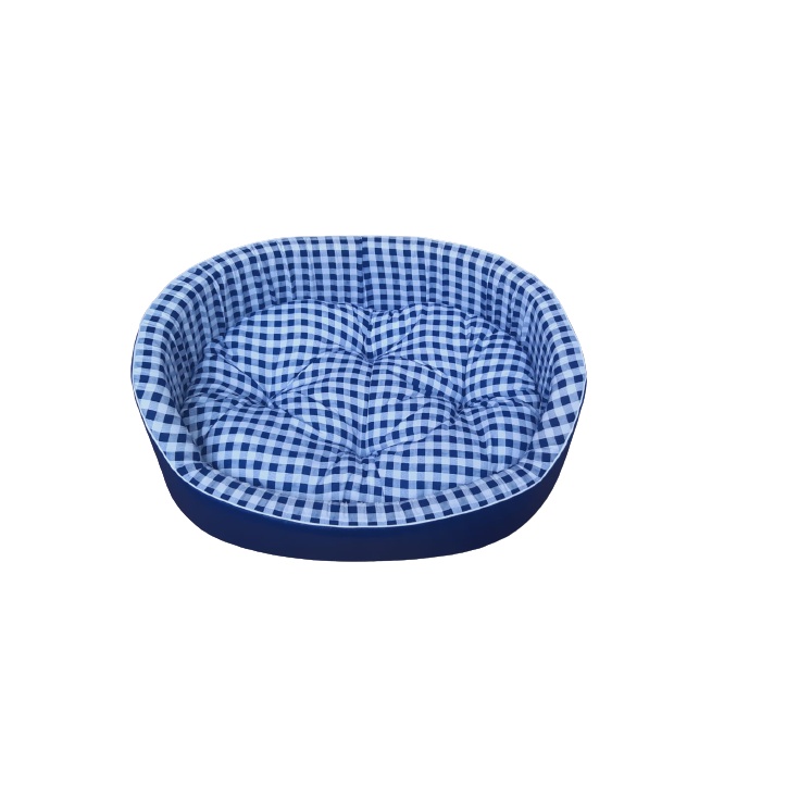 Comprar CAMINHA PET CAMA GATO CACHORRO LAVÁVEL DUBAI XADREZ AZUL P