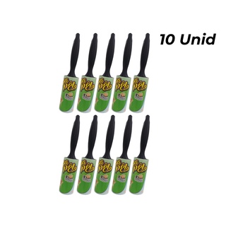 Kit Pega Pelo Rolo Adesivo Fiapos 20 fitas Refil Savana 10un