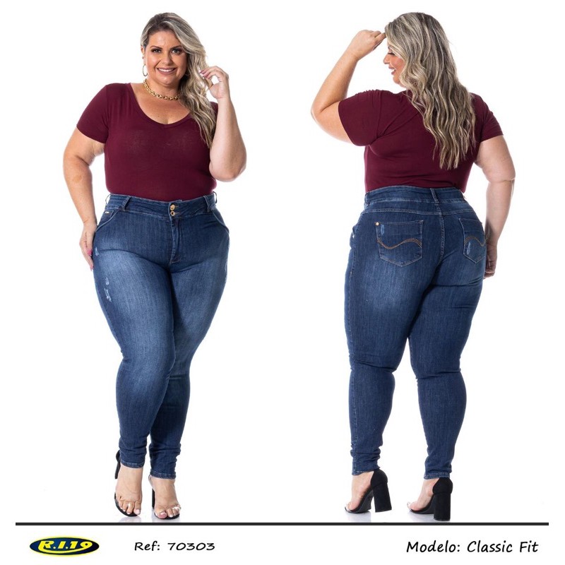 Calça ri19 cheap plus size