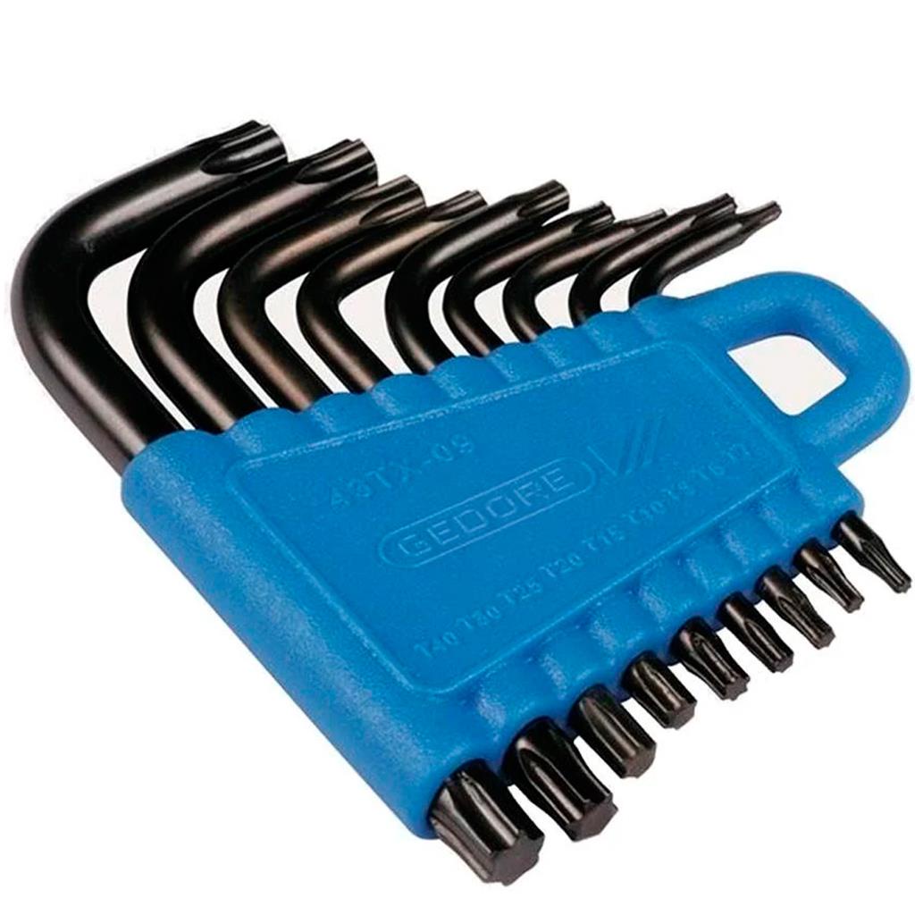 Jogo de Chaves em L Hexalobular T7 A T40 Gedore | Shopee Brasil