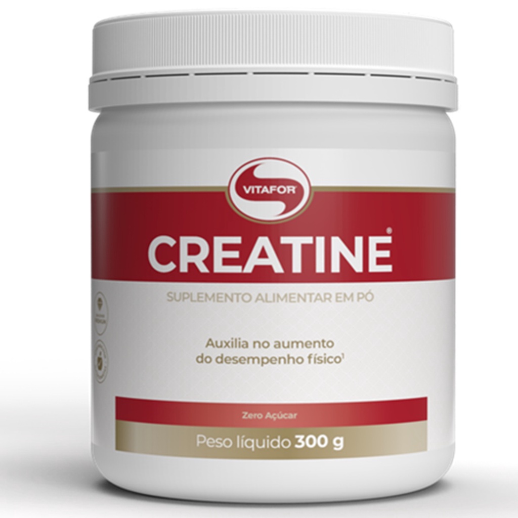 Creatina Creatine 100 Monohidratada 300g Vitafor Shopee Brasil