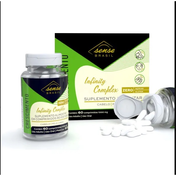 SUPLEMENTO ALIMENTAR INFINITY COMPLEX - 60 COMPRIMIDOS | Shopee Brasil