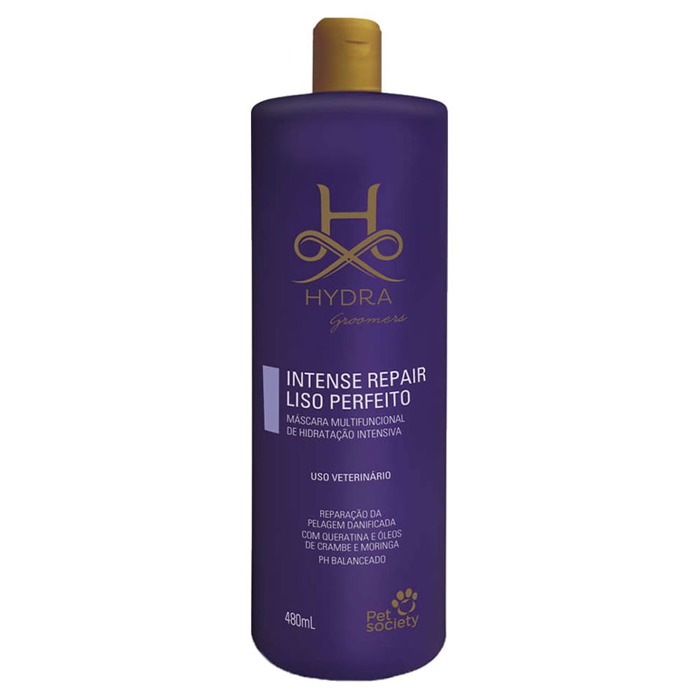 Pet Society Máscara Hydra Intense Repair Liso Perfeito 480ml