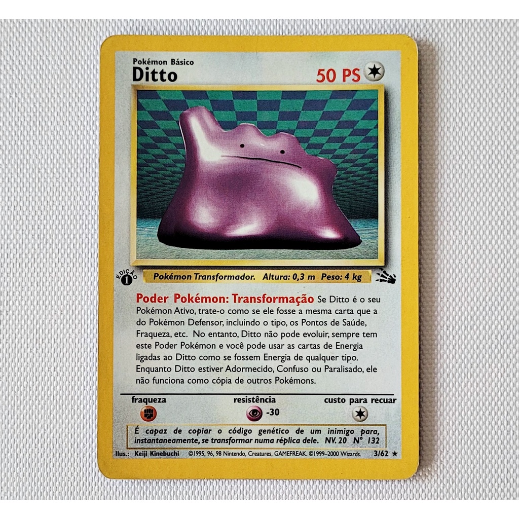 carta-antiga-pokemon-ditto-3-62-holo-rare-1st-edition-fossil-original