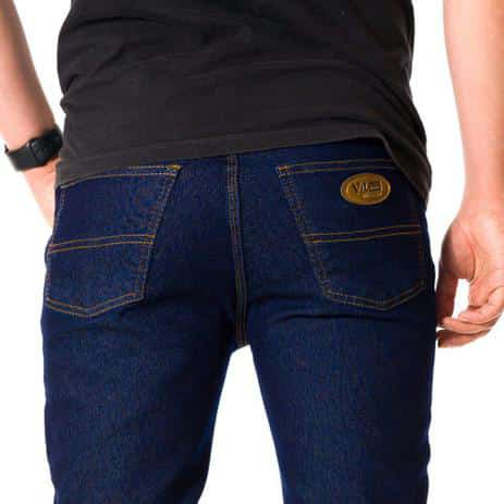 Calça Jeans Masculina Tradicional com elastano Lycra Azul