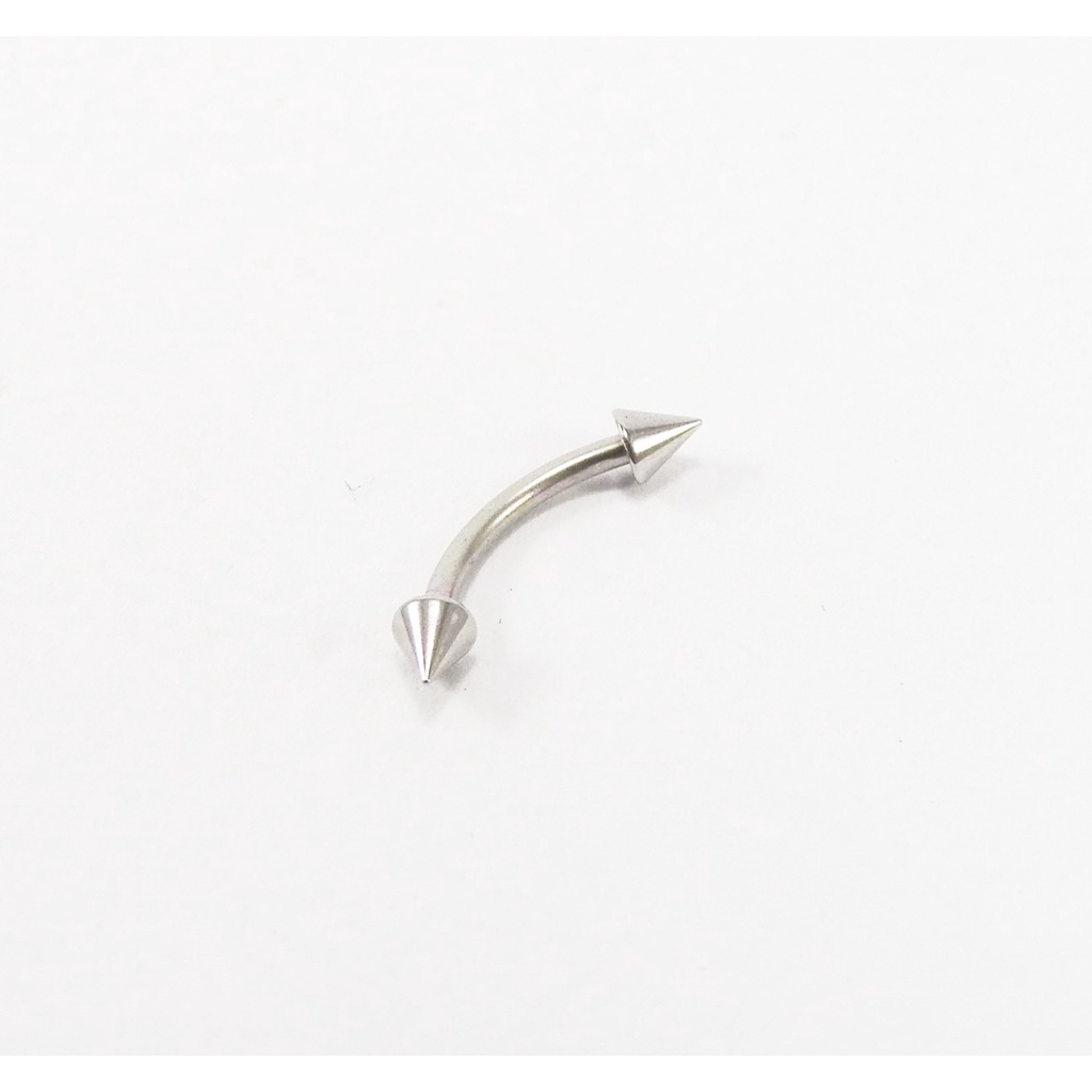 Piercing Aço Cirúrgico Sobrancelha Curvo 6/8/10/12/14/16mm